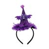 Lace Halloween Witch Hat Hair Hoop Flower Halloween Headband Cute Halloween Party Hair Band  Girl