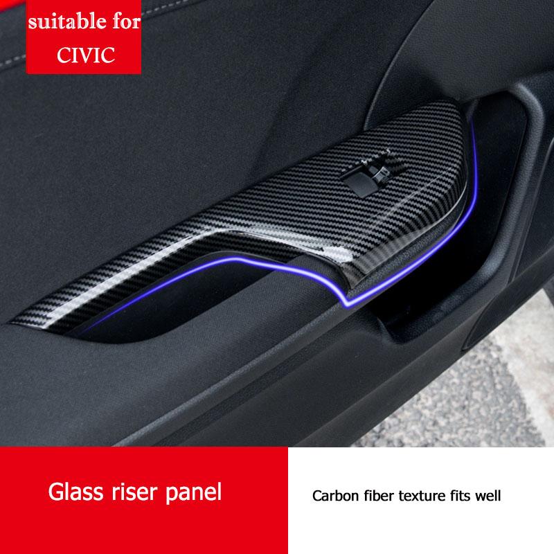 Pentru Honda Civic 10-a mașină interior fereastră cotieră ridicare în jos buton decorare capac blocare ușă panou decorativ mașină