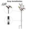 Rust Proof Rainfall Indicator Rain Gauge Outdoor Metal with Stake 7 Inch Tube Weather Resistant Plastic Measuring Gauge Decorative Branch
