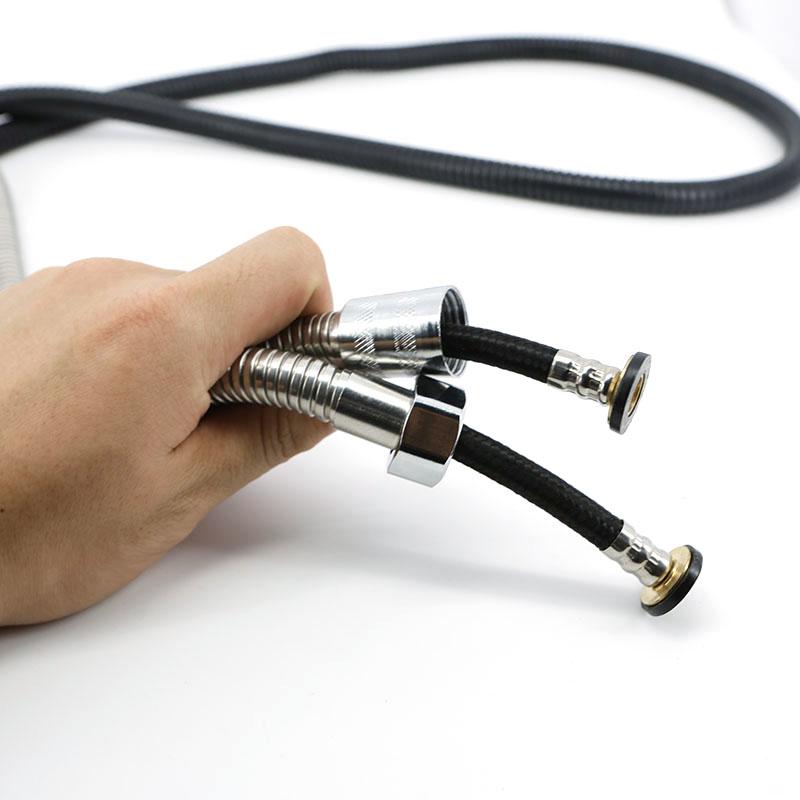 Silver 1.2m 1.5m 2m Bath Shower Water Hose Stainless Steel Flexible Pipe for Bidet Nozzle Head Plumbing Bathroom 120CM 150CM