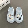 Cute Cartoon Kitten Girl Hole Shoes Summer Fashion EVA Outside Wear Non-slip Beach Casual Bag Head Slippers Tide