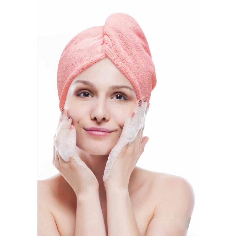 Towel Dry Hair Cap Microfiber Hair Drying Wrap Strong Water Absorbent Triangle Shower Hat