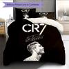 Biancheria da letto con motivo Cristiano Ronaldo Decorazione per la casa Regalo di compleanno (1 * copripiumino + 2 * federa, senza nucleo)