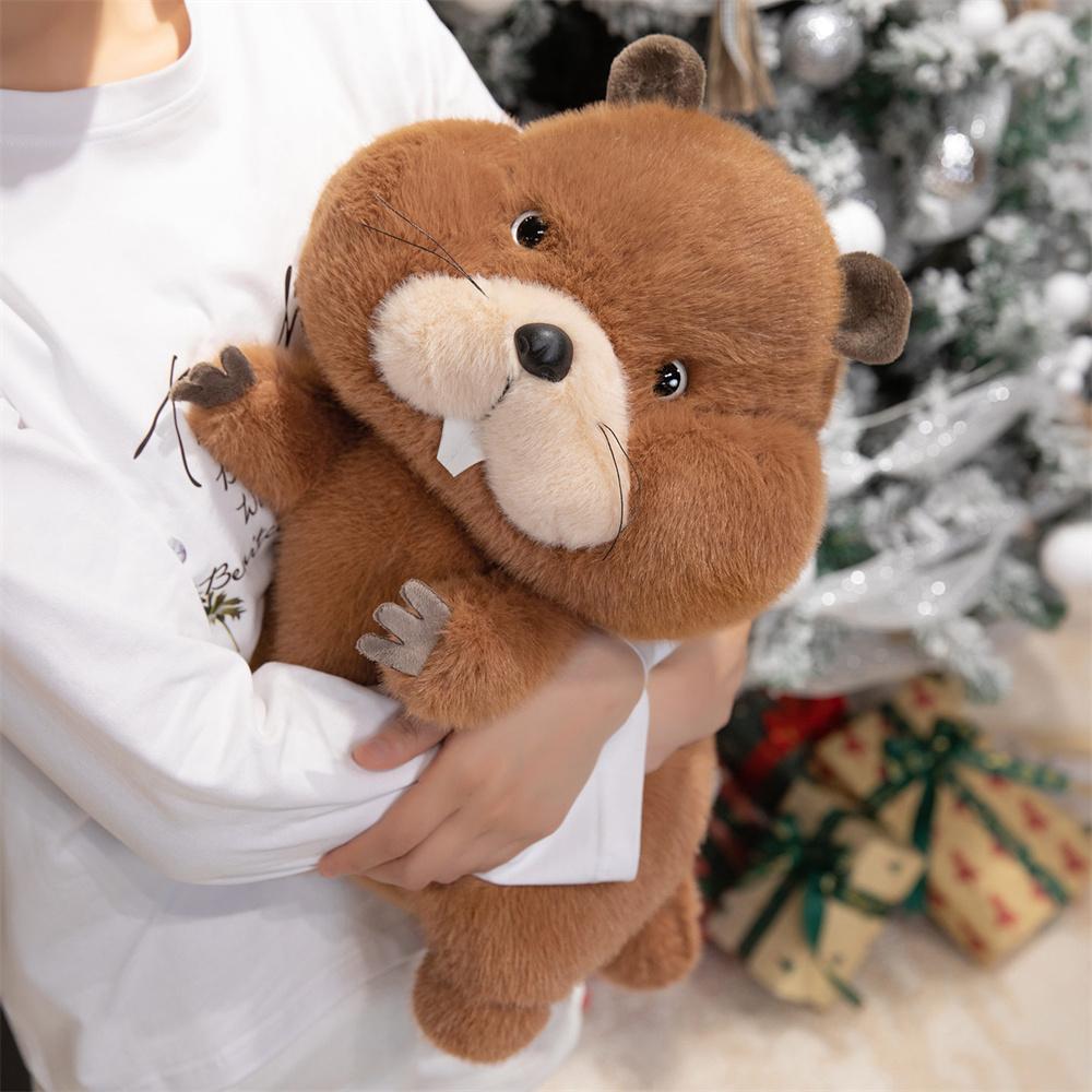 22Cm Lifelike Groundhog Plush Doll Kawaii Simulation Marmot Plush Toys Soft Stuffed Animal Kid Birthday Xmas Gift