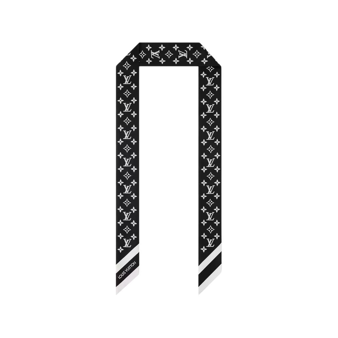 

Louis Vuitton Printed Logo Silk Headband Unisex accessories Black M97169 Box+Shopping Bag
