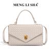 Spring and summer new niche design woven clutch envelope bag commuter fashion shoulder messenger dinner bag