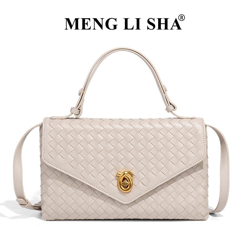Spring and summer new niche design woven clutch envelope bag commuter fashion shoulder messenger dinner bag