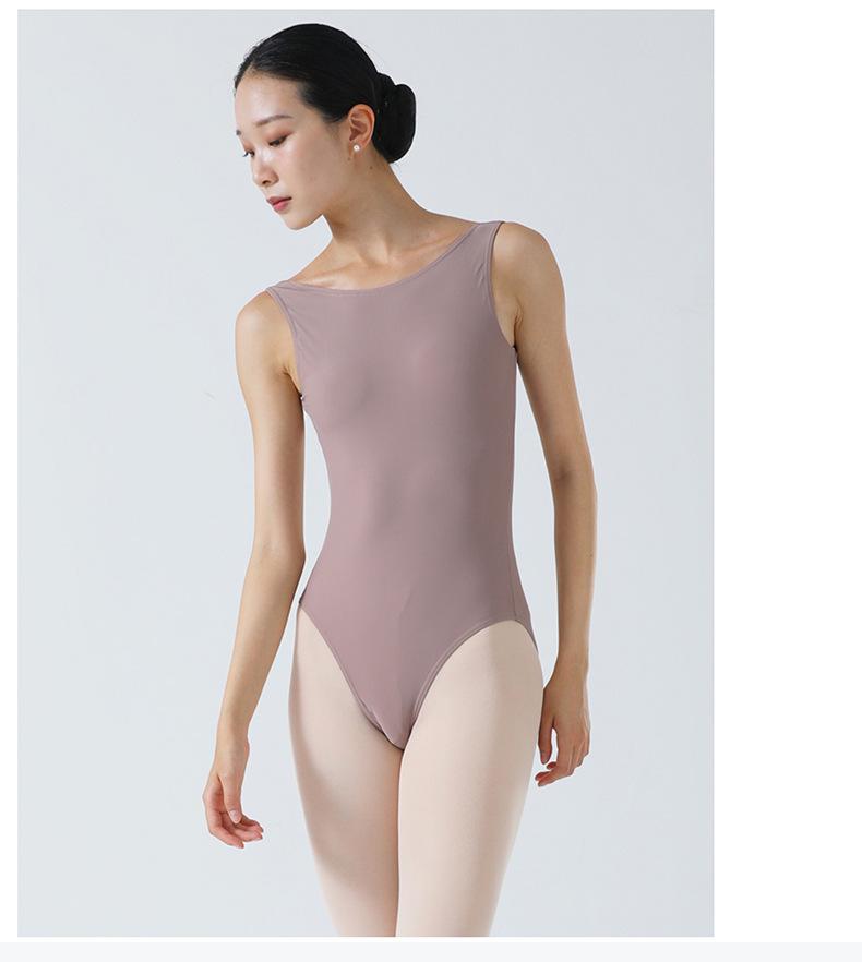 Body professionale in nylon per balletto e ginnastica per donna