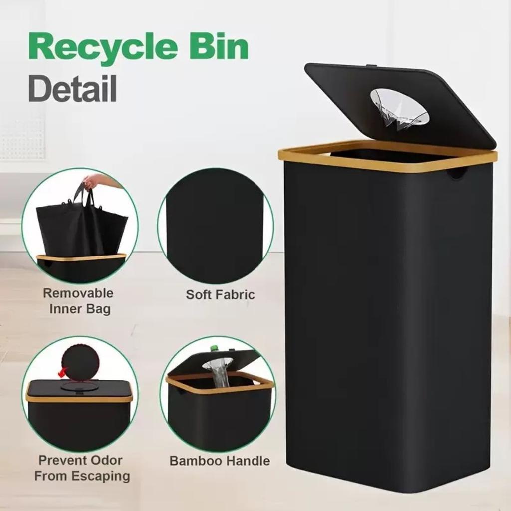100L Oxford Cloth Foldable Storage Box, Organizer for Clothes & Cans, Collapsible Home Storage Bin