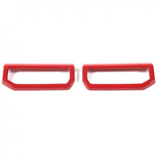 Red ABS Dashboard Side Air Vent Frame Trim For Toyota Tacoma 2024+