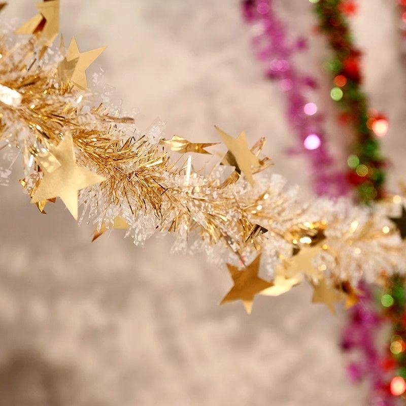 2.8M New Year's Ribbon Latte Strips Christmas Classroom Wedding Indoor Birthday Festival Wedding Decoration Wedding Arrangement