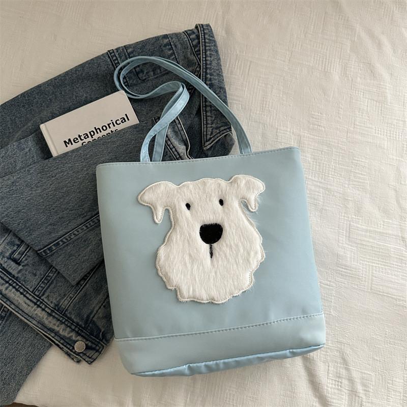 Stylish 2024 Autumn New Arrivals Women's Shoulder Tote Bag In Black Brown Blue White