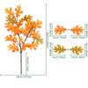 2PCS Fabric Artificial Maple Leaf Fallen Style Maple Leaf Bouquet  for Wedding Decor