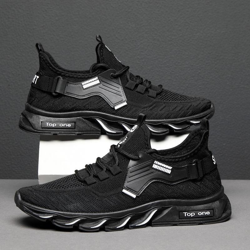 Fashion Men Sneakers Mesh Casual Shoes Lac-up Men Shoes Lightweight Vulcanize Shoes Walking Sneakers Zapatillas Hombre