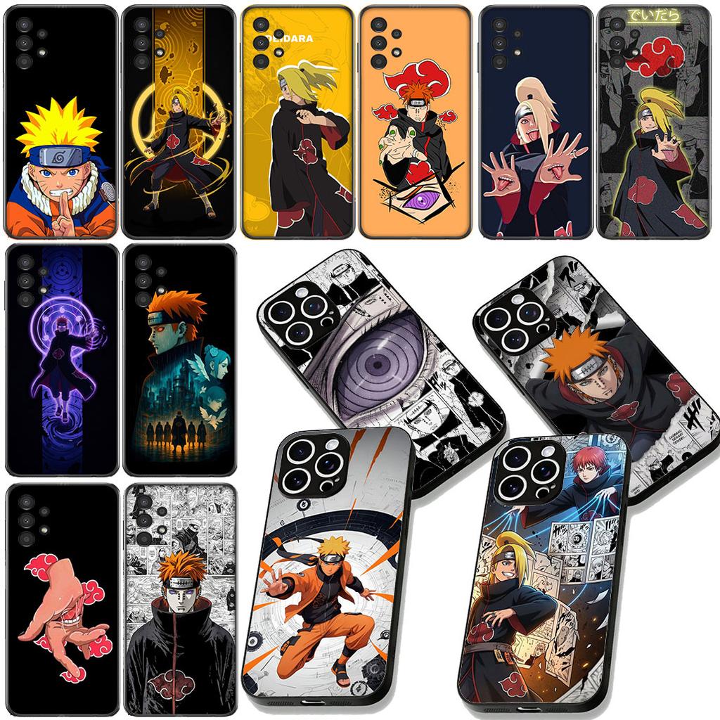Akatsuki Pain Naruto Deidara Phone Case for Samsung Galaxy S22 S21 S20 FE Ultra Plus A35 A36 A37 A33 A34 A04 A71 Soft Cover