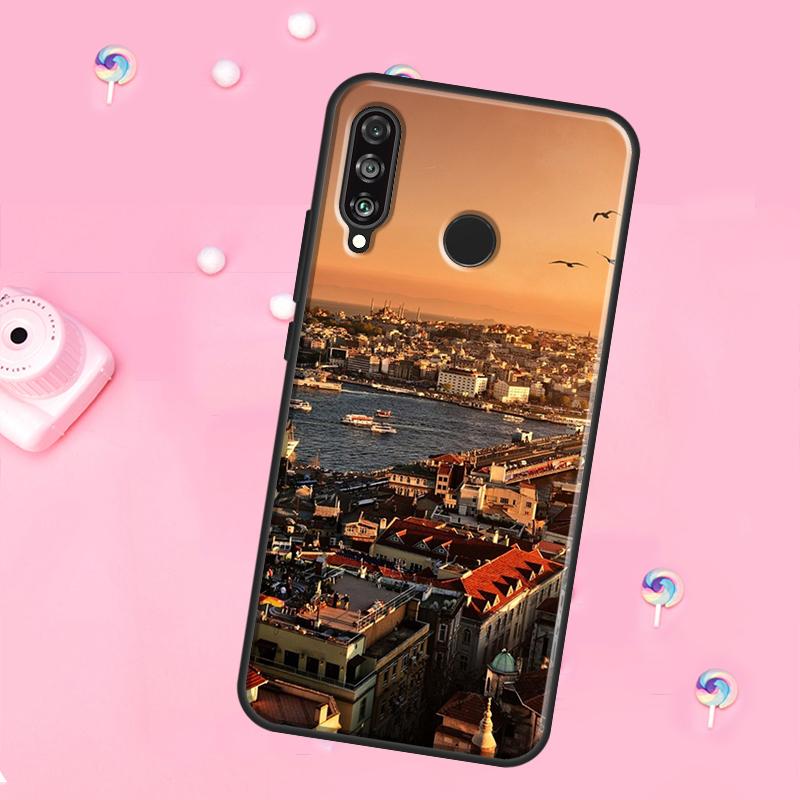 Turkey Istanbul Scenery Building For Huawei Nova 11 Pro 10 9 SE Y70 Y60 Y90 Y61 Y91 Y73 Y72 12s 12i 11i 8i P30 P40 Lite Case