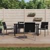 Vidaxl 5-Cz. Gartenmöbel-Set mit Kissen, Polyrattan und Stahl