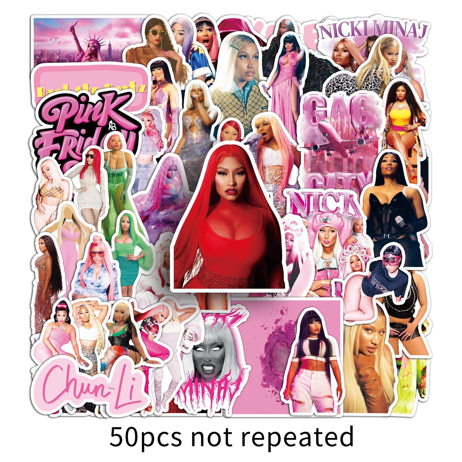 Nicki Minaj Star Stickers - 50 Sheets for DIY Car, Phone, and Laptop Decor