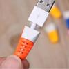Universal Mobile Phone Data Cable Protective Sleeve Creative Usb Plug Protective Rubber Sleeve Anti-fracture Desk Assessories