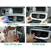 For Volvo V40 Interior Console Air Conditioning Vent Decorative Cover Trim Stainless Steel Car Styling