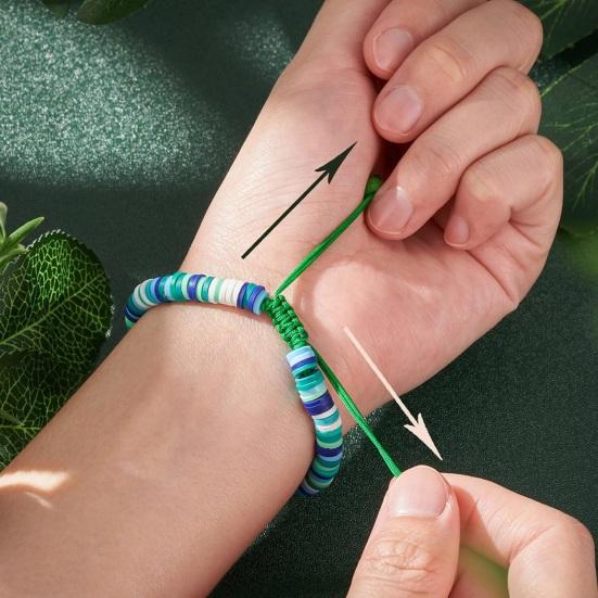 Sister Friendship Bracelet Adjustable Beaded Bohemian Bracelet Colorful Polymer Clay Beads Big Sis Bracelet Gift for Women Friends