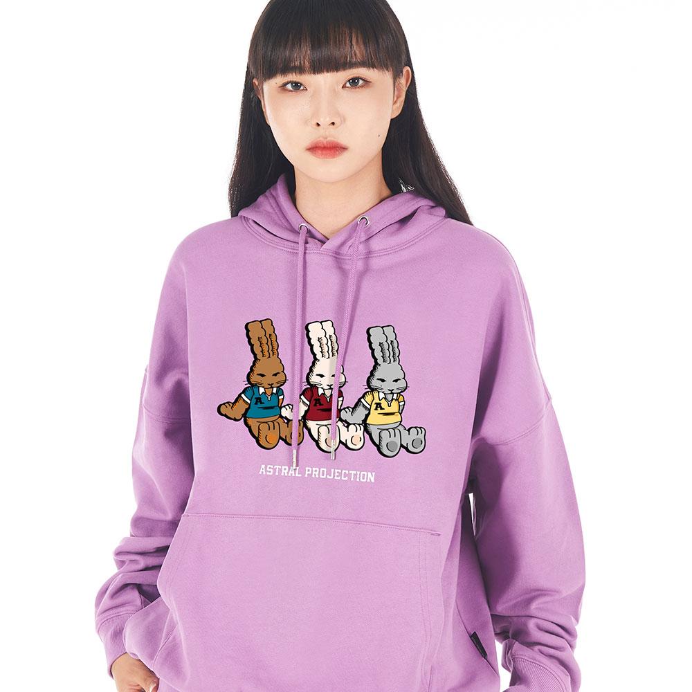 Astral Projection Oversized Drop Shoulder Triple Jy Rabbit Hoodie_Violet Large