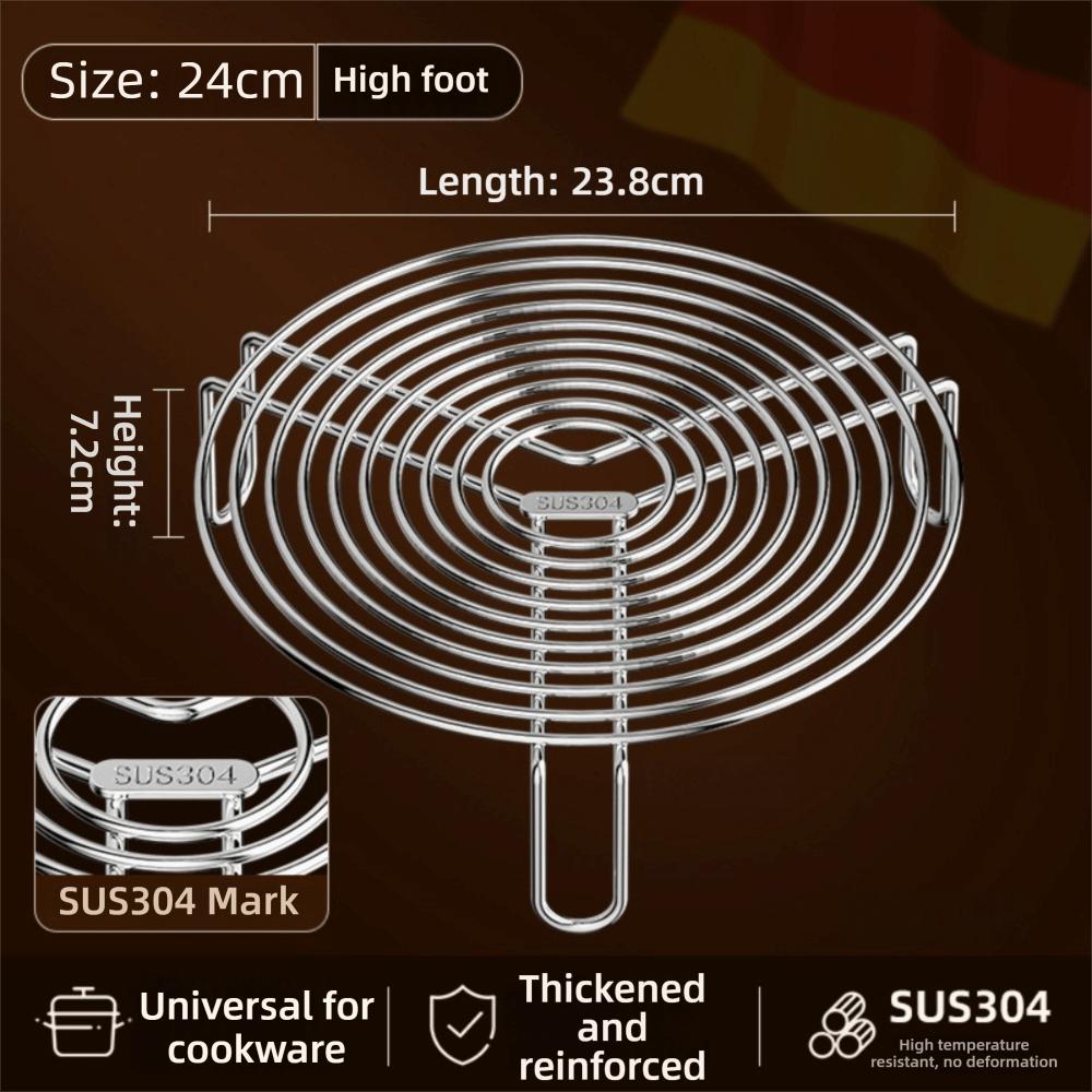 Tablettständer 304 Edelstahl Dampfgarrost Rund Multifunktions-Kochrost Topf Dämpfeinsatz Küchenzubehör
