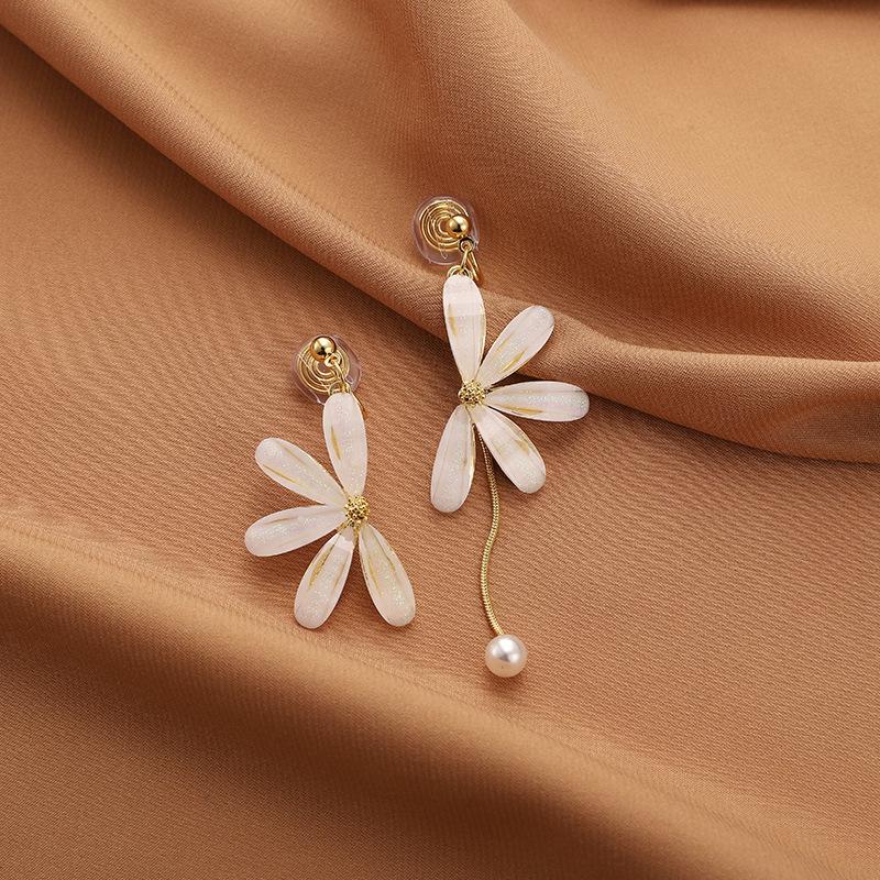 Pearl Mosquito Coil Disc Ear Clips: No-Pierce, Elegant French-Style Earrings for Women