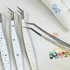 High Precision False Eyelash Tweezers Anti-static Eyelash Curler  Beauty Makeup Tools