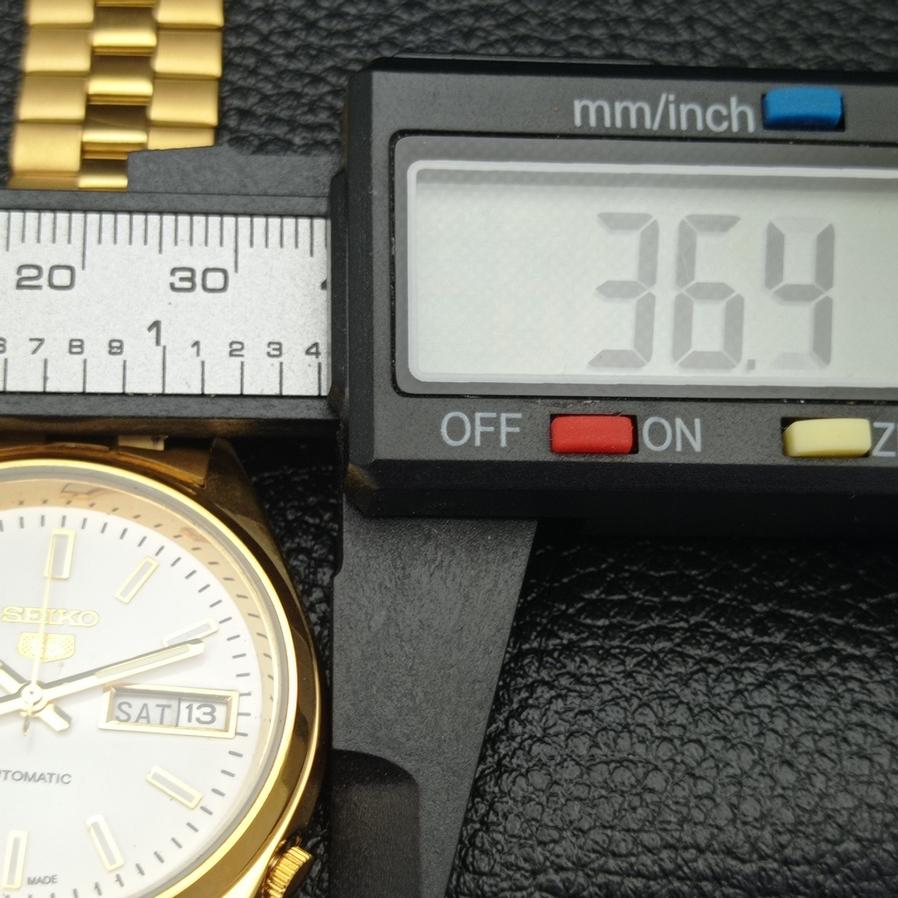 CEAS SEIKO 5 AUTOMAT VINTAGE RECONDITIONAT 6309A JAPONIA BĂRBĂTESC CADRAN ALB a425908-2