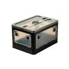 JEJ Astage Foldable Storage S Size X D29cm X Single Unit with Accessible from All Foldable Storage Container Easy Assembly Box, Black, [W40.5cm
