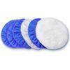 5 to 6 Inch Car Polisher Pad Bonnet, 15Pcs Car Polishing Bonnet Buffing Pads, 10*Microfiber+5*Woollen