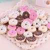 Kovict 20Pcs Mini New Donut Silicone Beads Food Grade Cute DIY Pacifier Necklace Accessories Beads For Jewelry Making Bulk