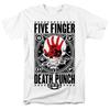 Vtg Five Finger Death Punch Band California Cotton White Full Size Shirt Unisex T-Shirt