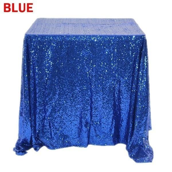 Glitter Square Rectangle Tablecloth Sequin Embroidered Tablecloth Wedding Sequins Tablecloth Party Tablecloth Halloween & Christmas Decoration