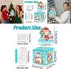 Blue Snowman Santa Claus Pattern Gift Box For Christmas Celebrations