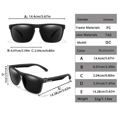 UV400 Polarized Classic Square Cycling Sunglasses Men and Women Car Driving Sunglass Dirt Bike Motorcycle Hiking Glasses