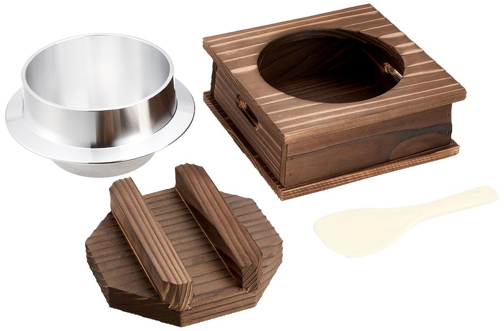 Endo Shoji QKM13: Delicious and Easy Kamameshi Set for Cooking Rice and Stockpiled Rice, Aluminum, Made In Japan