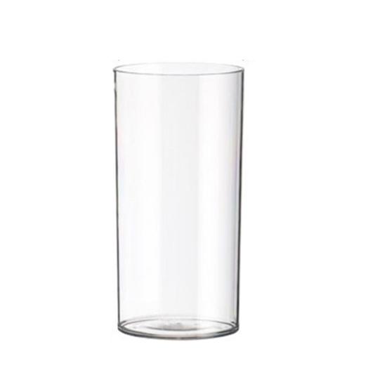 Klar blomster vase til borddekorationer Knusesikker Høj Cylinder Plastik Vase til Bryllupsbegivenhed Hjemmekontor Borddekoration