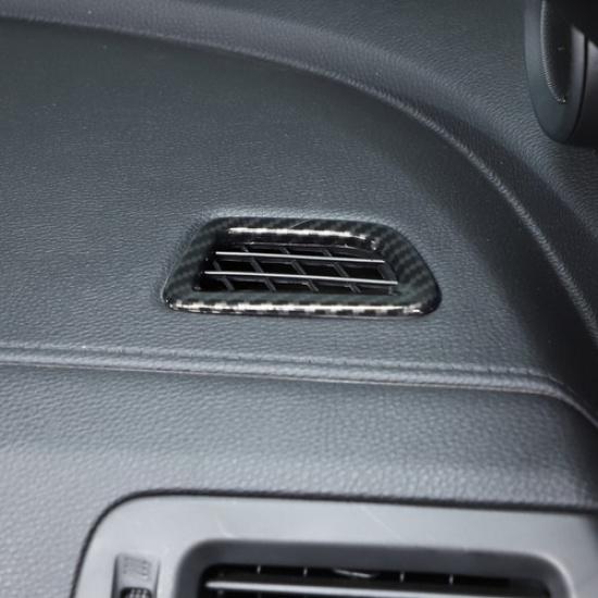 Carbon Fiber ABS Dashboard Side Air Vent Trim Frame For Honda Pilot 2016-