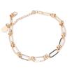 Fashionable Choker Necklace Hip Hop Geometric Pattern Alloy Necklace Clothes Accessory
