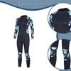 Women Wetsuit Dive Suit Long Sleeves Back Zipper Cold Water Swimsuit for
