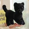 25CM Simulation Cat Doll Stuffed Animal Lifelike Pet Cat Toys Home Ornament Holiday Surprise Gift