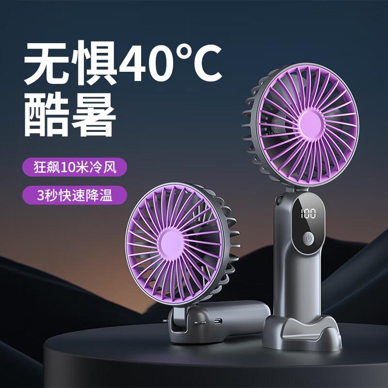 

Portable 6-Speed Foldable Fan with Phone Stand & Fragrance Dispenser