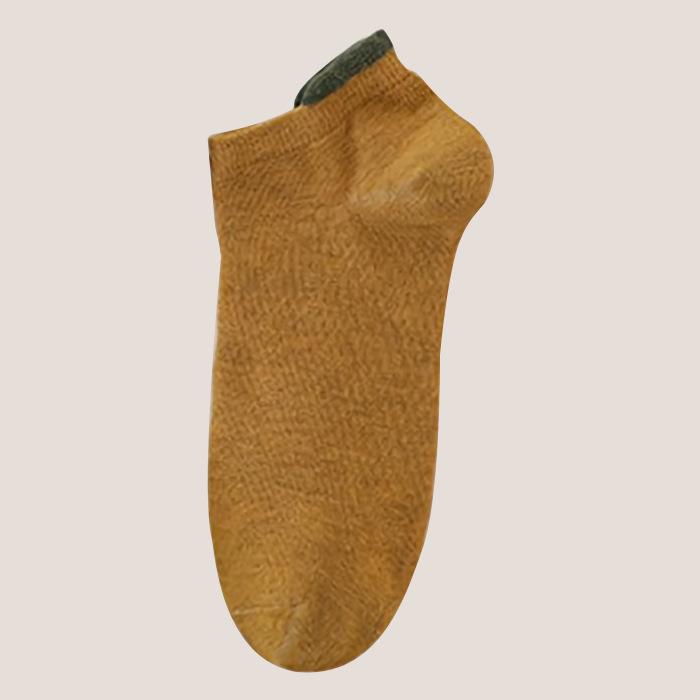 Damen Frühling und Sommer Dünne Reine Farbe Ohr Atmungsaktive Socken