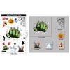 Halloween Decoration Blood Handprint Pumpkin Stickers Halloween Shopping Mall Window Scene Decoration Ghost Hand Spider Stickers