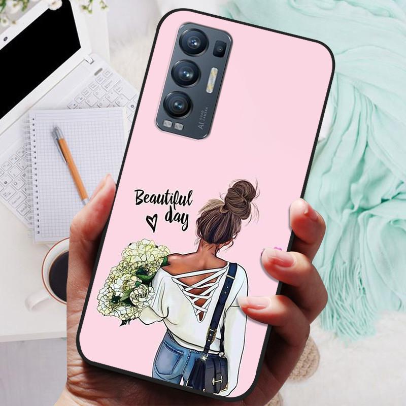 For OPPO Find X3 Neo Case Black Cover Lion Wolf Silicone Soft Back Cases For OPPO Find X3 Lite Phone Case Reno 5 Pro Plus 5G