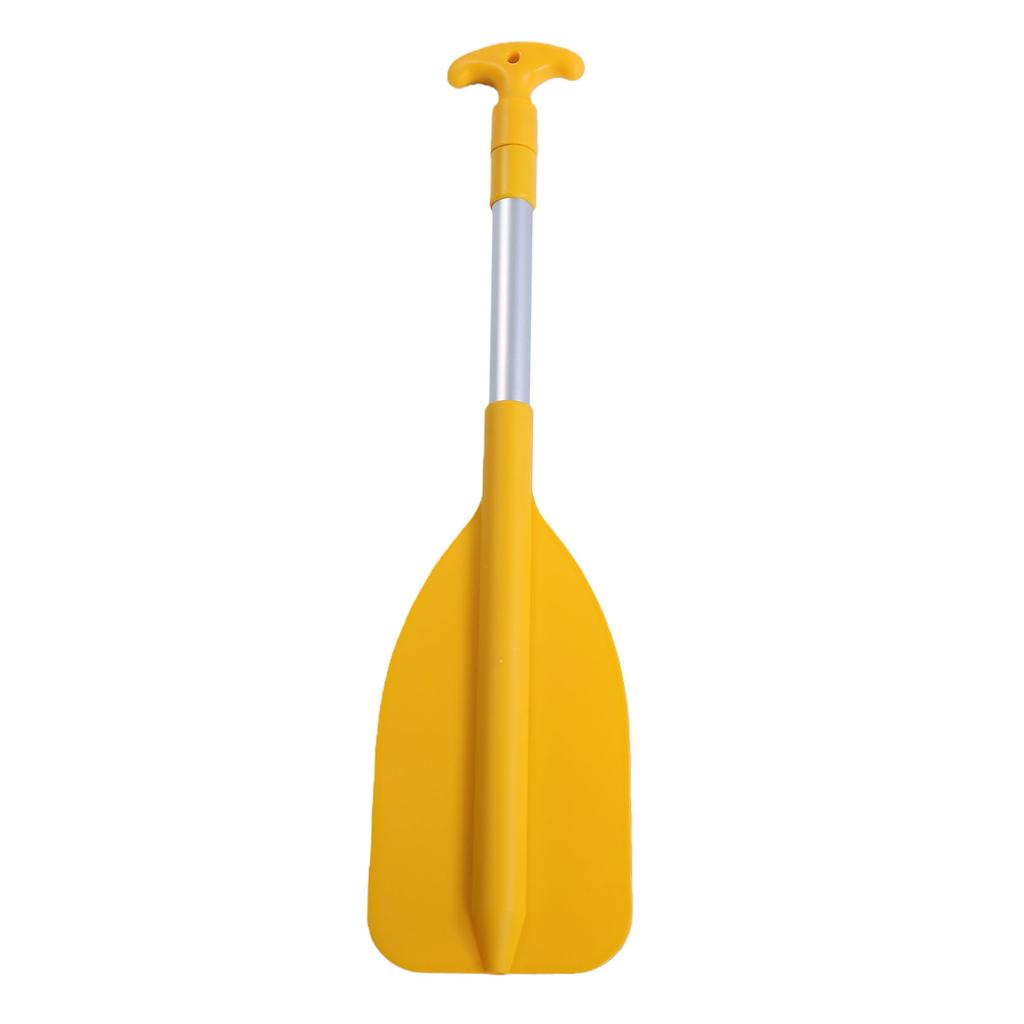 Telescoping Paddle Kids Boat Paddle Lightweight Canoe Oar with Water Spray Function Aluminum Alloy Shaft Yellow