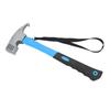 Claw Hammer ABS Rubber Iron Multifunctional Nailing Hammer with Hawkbill Curved Hook for Outdoor Camping Hiking Blue