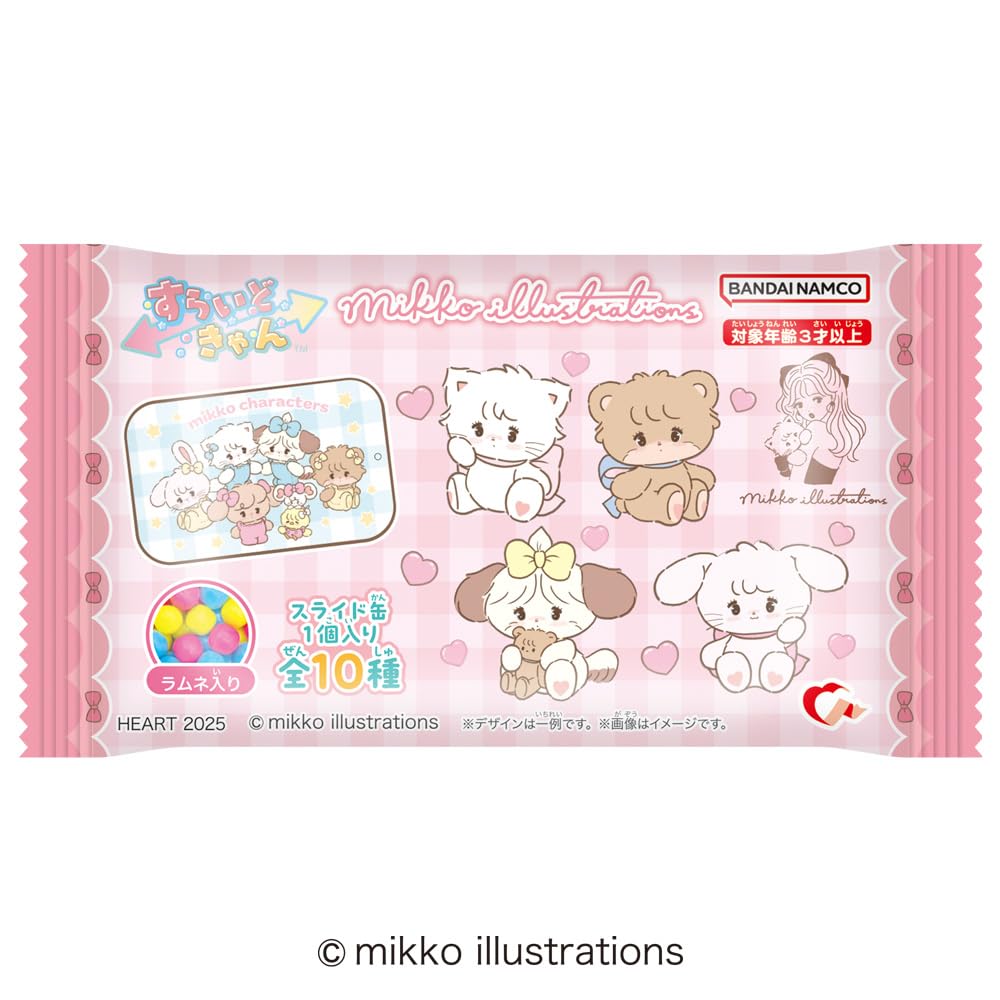 Heart Slide Can by Mikko Illustrations Set of [Box 10]